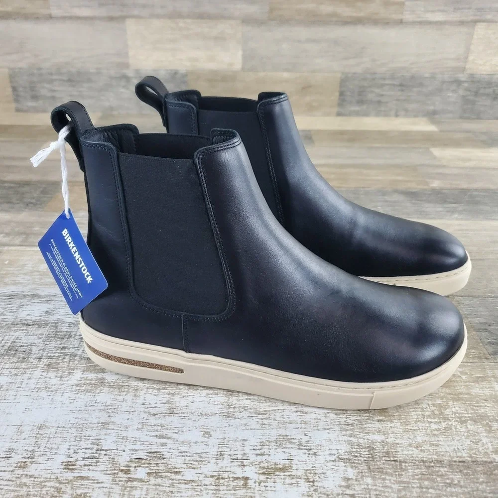 Birkenstock Bend Chelsea Boot Mens 8 /Womens 10 Black Natural Leather